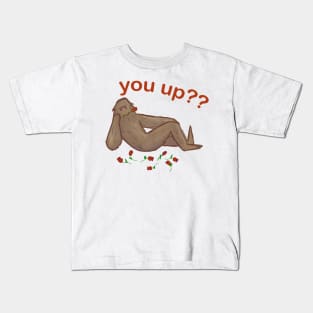 Sensual BigFoot (with text) Kids T-Shirt